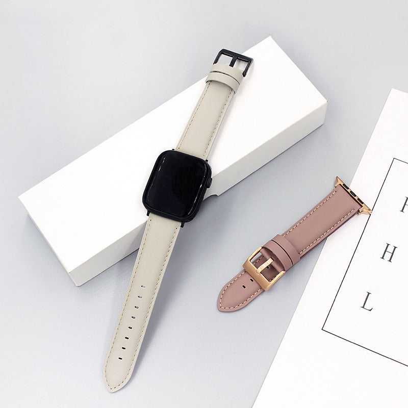 Best selling genuine leather cowhide Apple Watch strap for pets5
