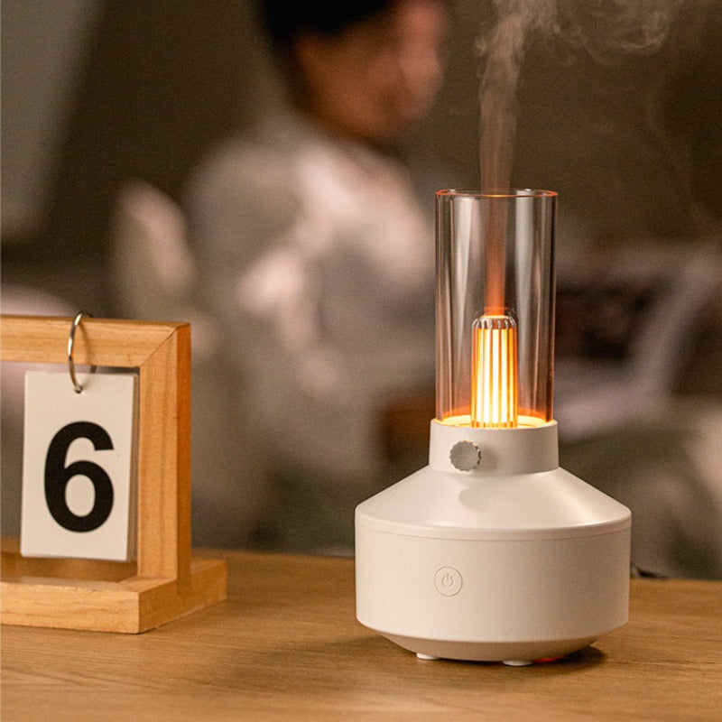 Retro Lamp Humidifier Ultrasonic Essential Oil Diffuser and Aroma Mist Maker for Home