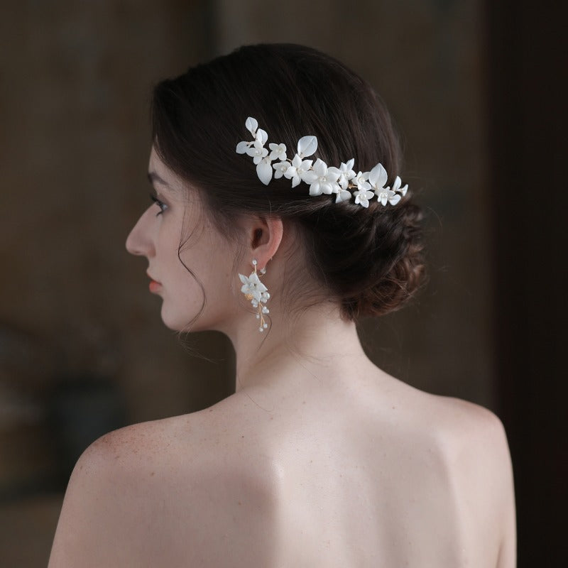 Elegant Ceramic Flower Bridal Accessories2