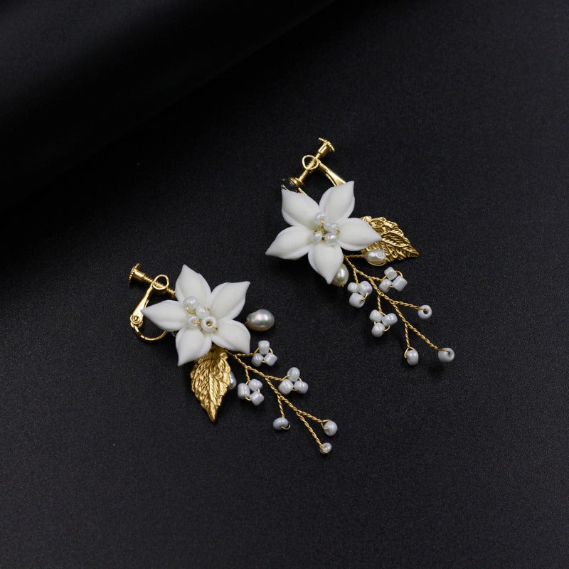 Elegant Ceramic Flower Bridal Accessories4