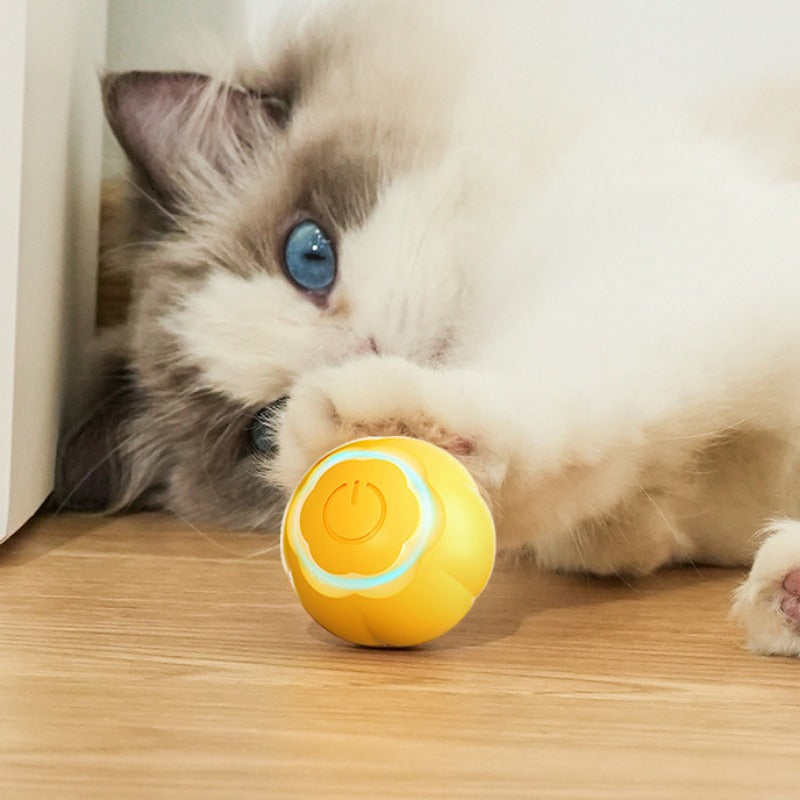 Electric Cat Toy Chewable Cat Ball Automatic Rolling Ball