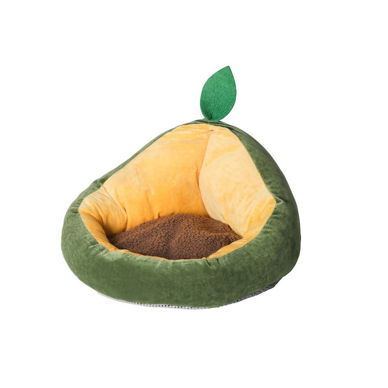 Cozy Avocado Cat Bed for feline comfort2