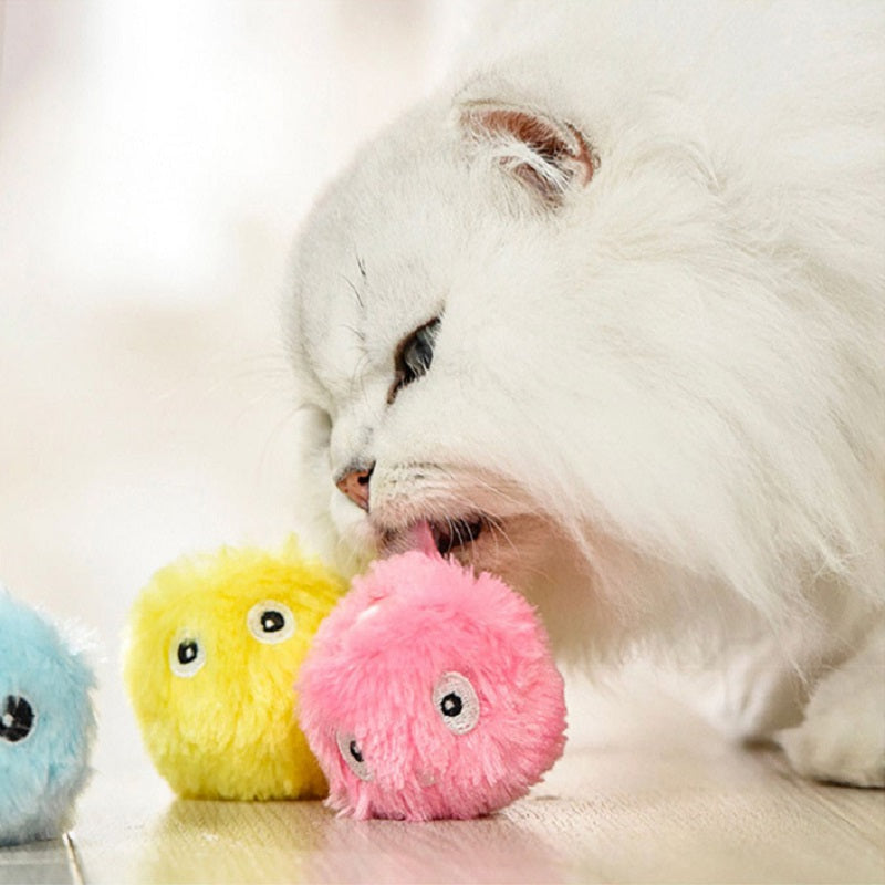 Interactive plush cat toys ball for playful pets11