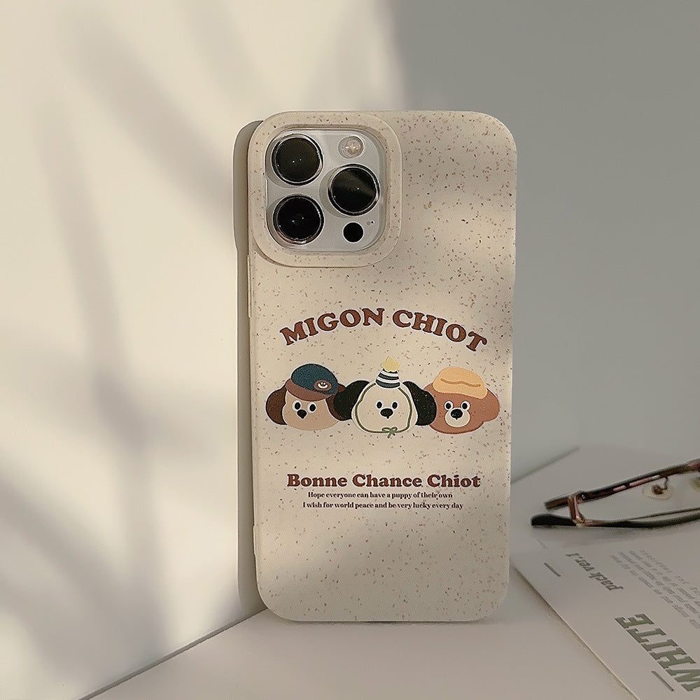 Cute Puppy Silicone iPhone Case3