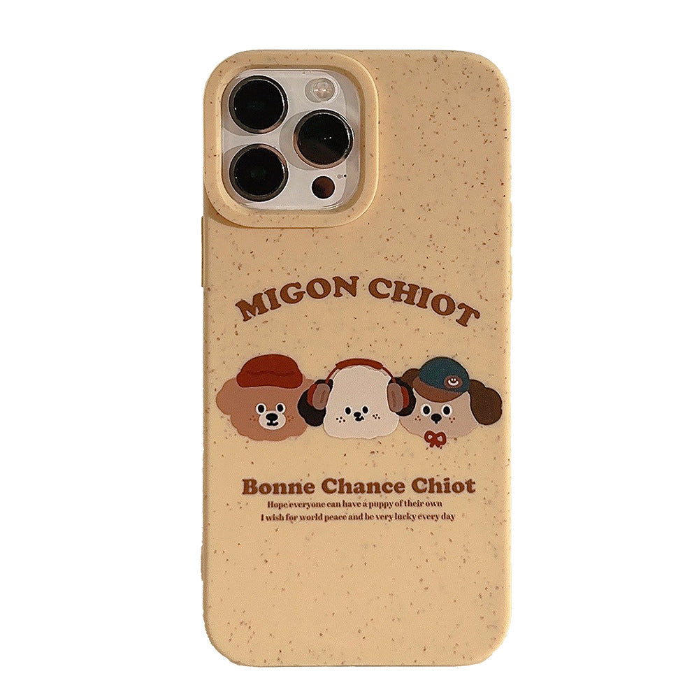Cute Puppy Silicone iPhone Case0