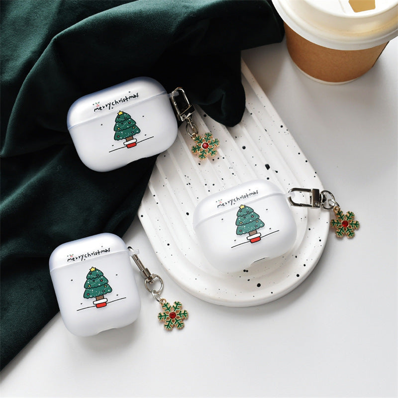 Frosted Christmas Tree design Airpod case0