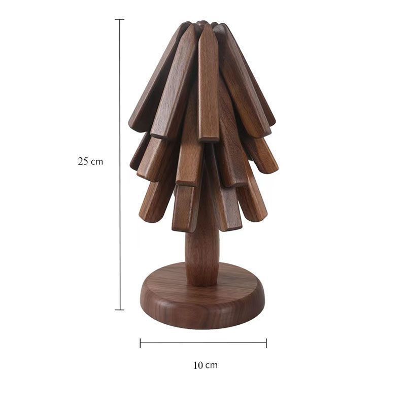 Black Walnut Solid Wood Insulation Mat Table Decoration Creative Small Tree Insulation Mat