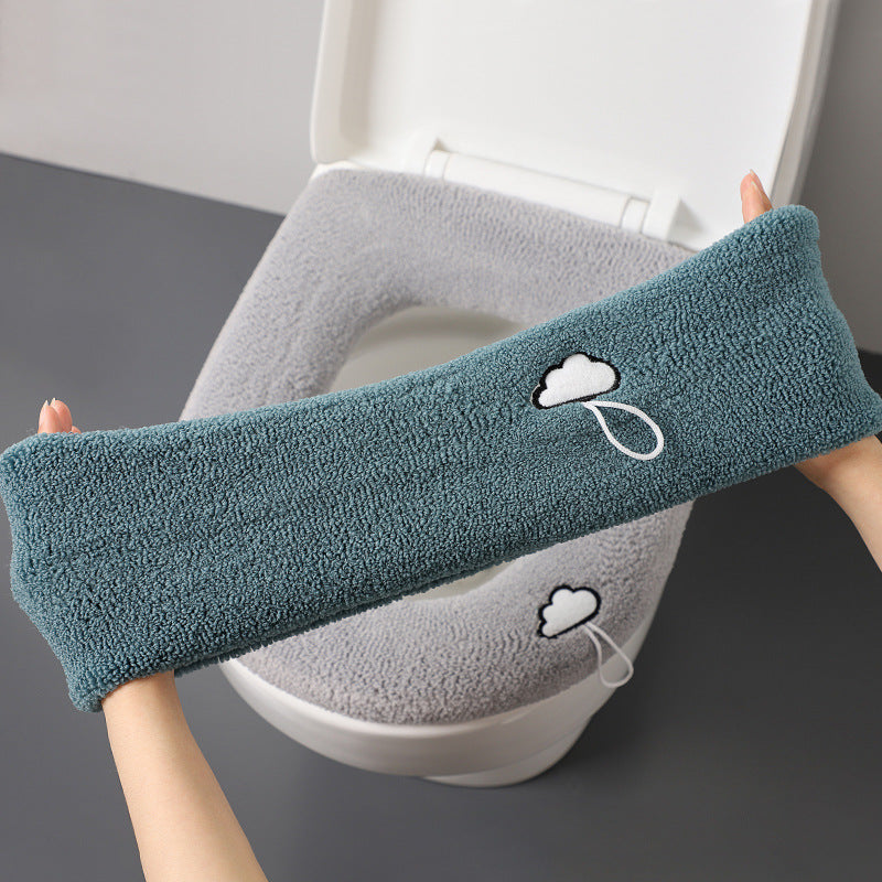 Winter Thickened Plush Toilet Seat Covers
