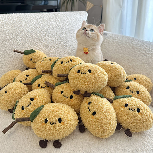 Cute Lemon-shaped Cat Toy Cat Chewing Stick Cat Toy Catnip Pet Toy for Cats