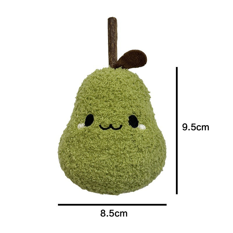 Cute Green Pear Shaped Cat Toy Cat Chewing and Grinding Toy Catnip Cat Pet Supplies