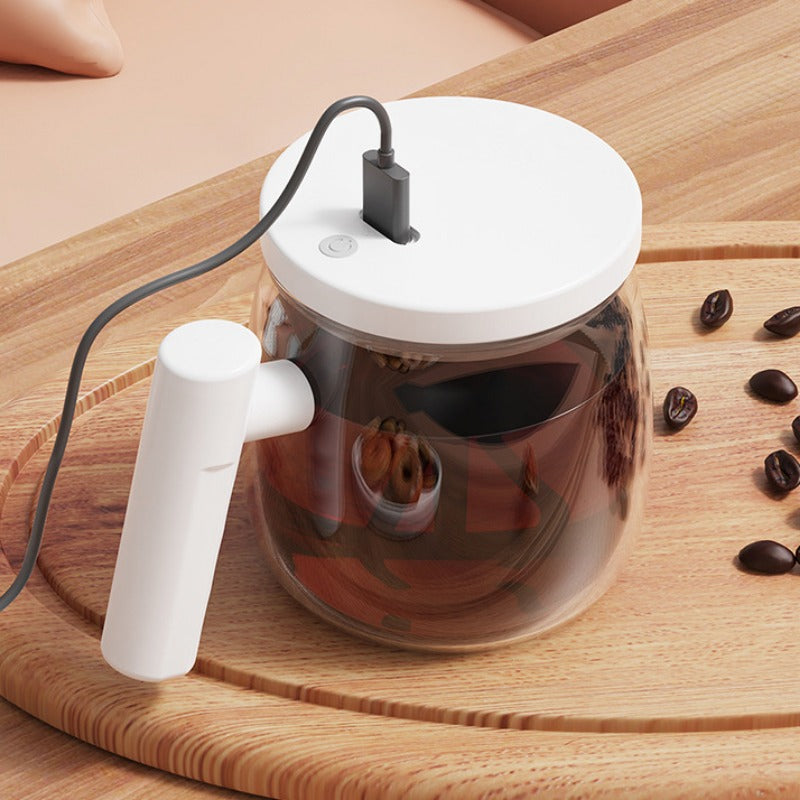 Electric Glass Automatic Mixing Cup Portable Coffee Cup Office Glass Liner Mug