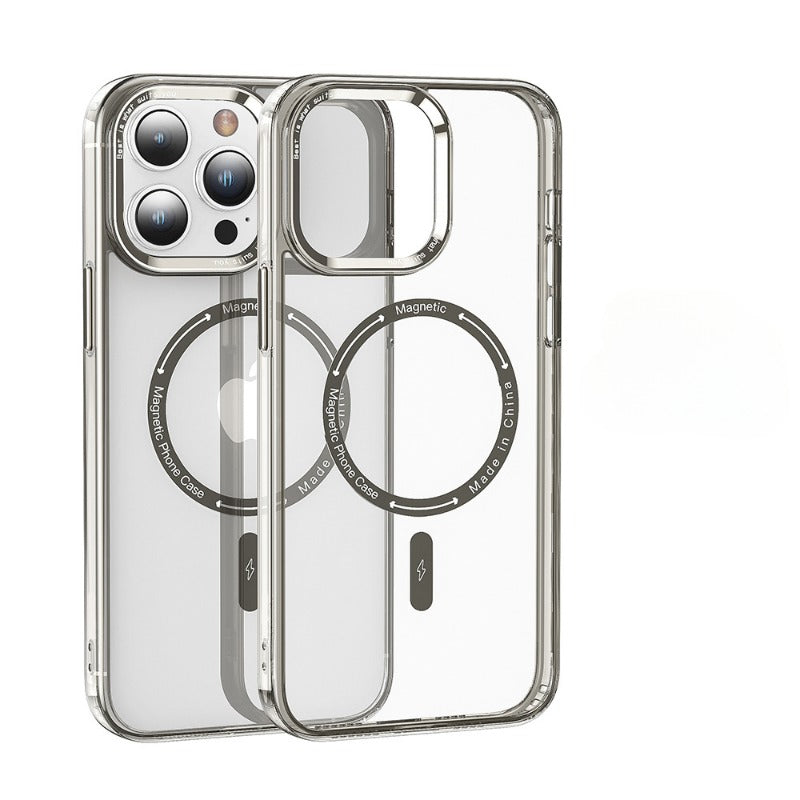Transparent full-coverage magnetic iPhone case6