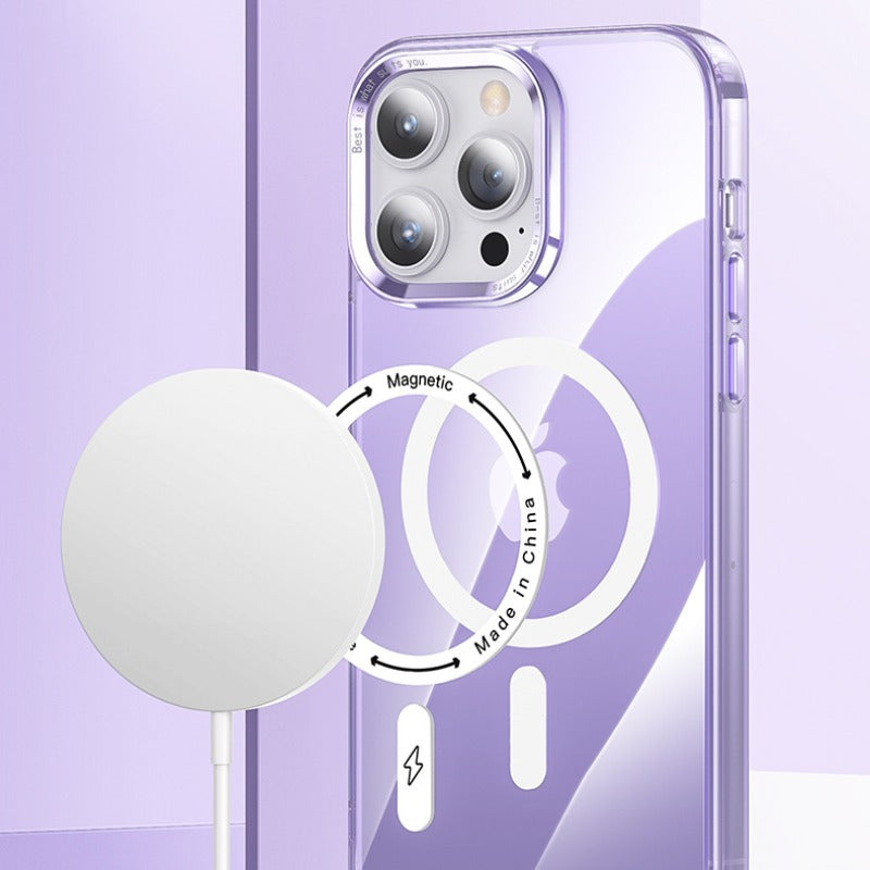 Transparent full-coverage magnetic iPhone case7