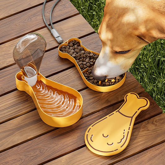 Chicken Leg Shaped Dog Water Cup for Outdoor Use Pet Portable Water Bottle Outdoor Water Feeder Cat and Dog Walking Water Cup Pet Tumbler
