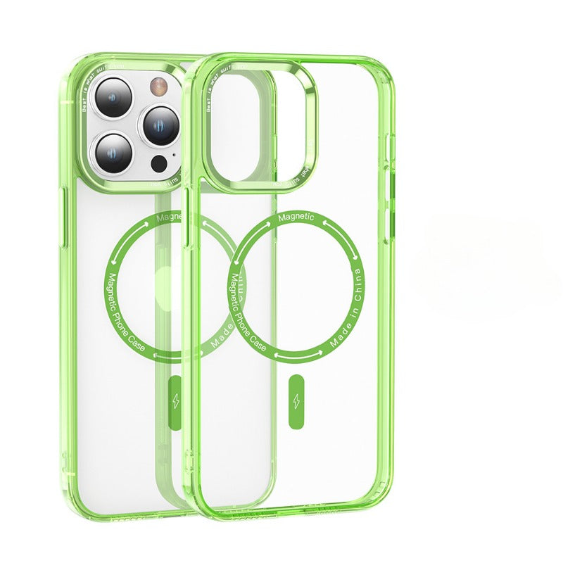 Transparent full-coverage magnetic iPhone case5