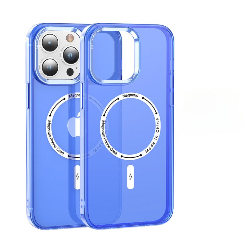 Transparent full-coverage magnetic iPhone case2