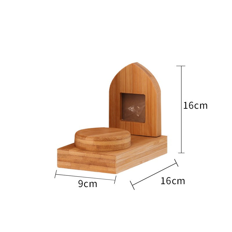 Bamboo Pet Ashes Cremation Urn for memorializing beloved pets3