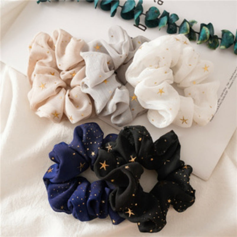 French Fresh Floral Hair Tie