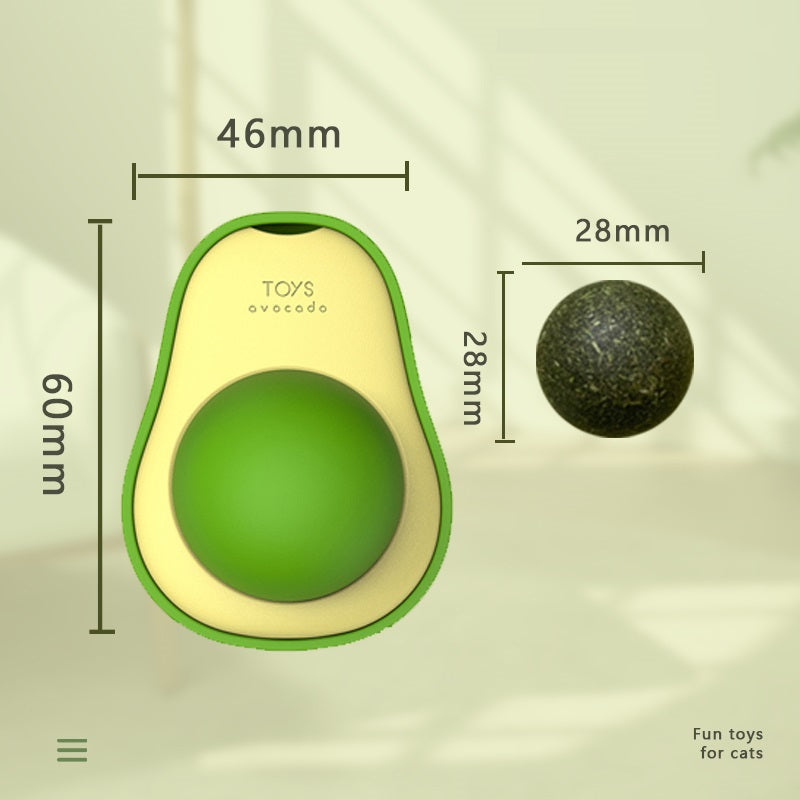 Best selling avocado-shaped natural catnip ball for cats2