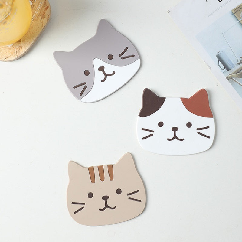 Cat Design Waterproof Cup Coasters