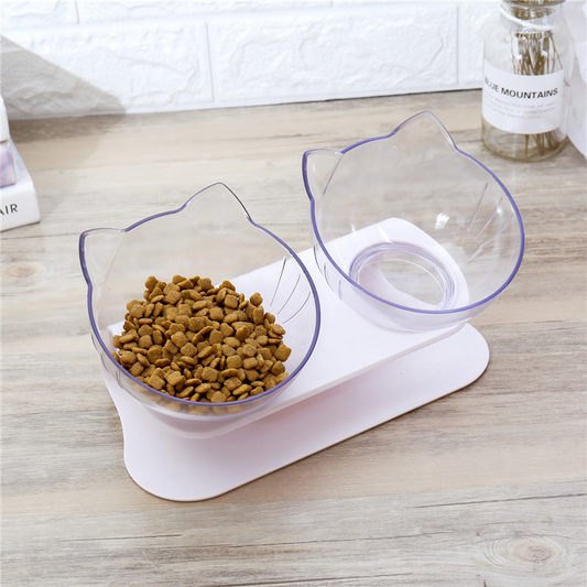 Cat Face Shape Pet Feeder for cats14