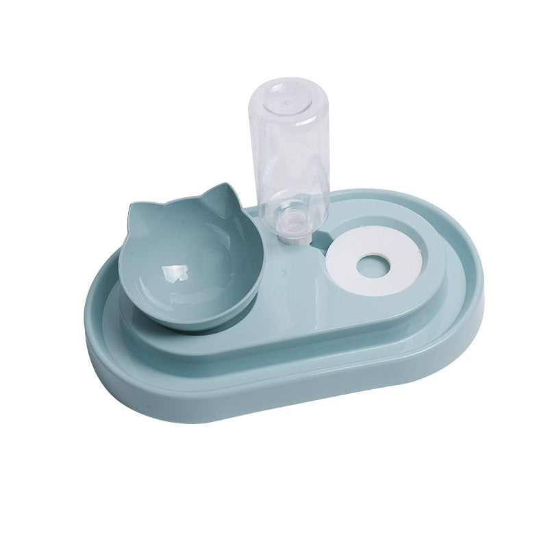 Cat Bowl with Automatic Water Feeder3