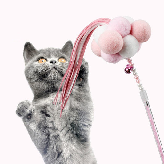Cat Teasing Stick with Fairy Ball for playful cats4