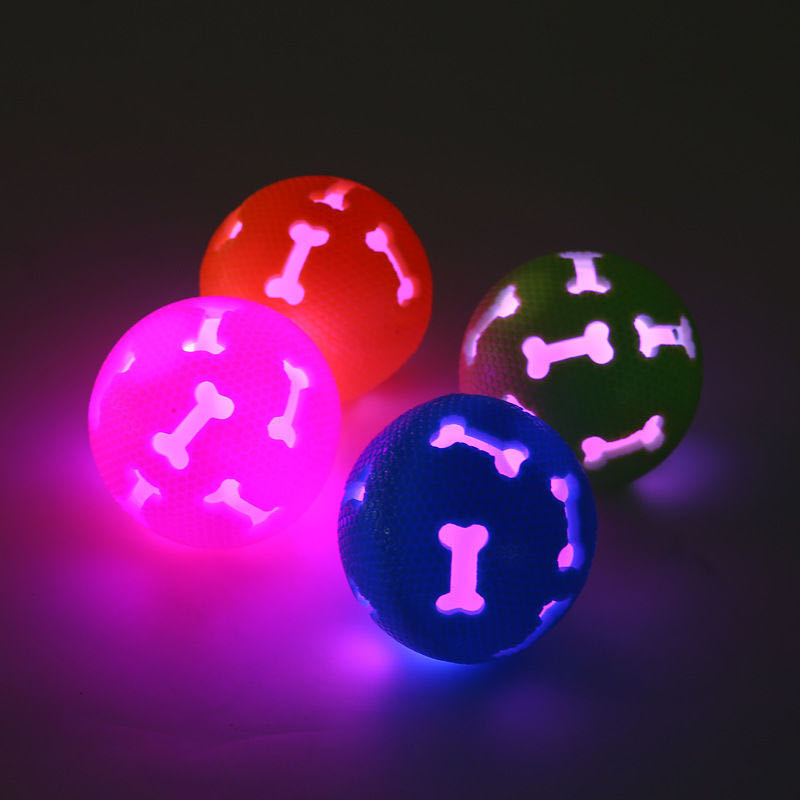 Dog Footprints Glow Ball for pets3