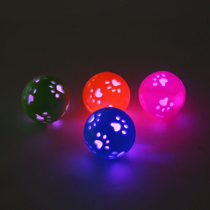 Dog Footprints Glow Ball for pets2