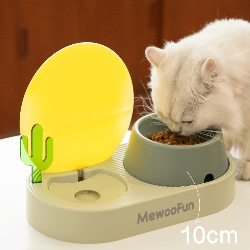 Sunrise themed cat bowl for pet feeding9