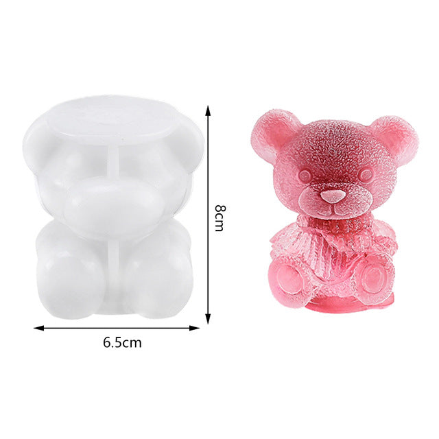 Teddy Bear Silicone Ice Cube Mold for fun shaped ice cubes1