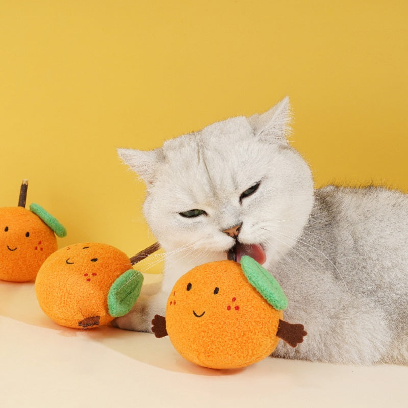 Best selling Zeze orange catnip toy for pets5